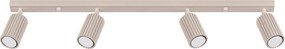 Lampa Sufitowa Minimalistyczny Karbon, Aluminium - 4 Źródło - L.81 X H.16.5 Cm - Taupe