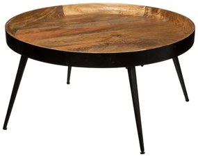Stolik z drewna mango SIWAN, Ø 70 x 36 cm
