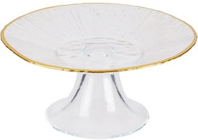 Patera na ciasto ze złotą obwódką DATURA, 15 cm