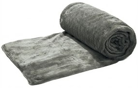 Koc z mikropluszu CALMI 150x200 cm szary