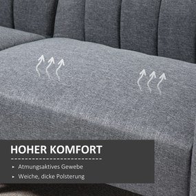 HOMCOM Sofa rozkładana z funkcją spania 173x75x73 cm nowoczesna kanapa | Aosom PL
