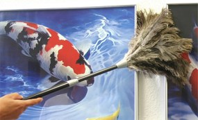 Miotełka do usuwania kurzu teleskopowa, strusie pióra