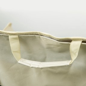 Outsunny Składane krzesło campingowe, rama stalowa, siedzisko z tkaniny, torba, Biały