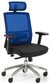 Krzesło biurowe NED MF 1+1 GRATIS, czarny/niebieski