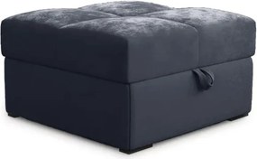 Promocja: Ciemnoszara pufa ZENOVA z miejscem na przechowywanie 65x65 cm II gatunek