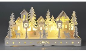 LED Zimowa kraina biały, 10x LED, 30 cm, 2x AA
