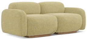 Żółta sofa modułowa 190 cm Ailani – Makamii