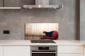 Szkło Ozdobne do Kuchni Rockowa Gitara Elektryczna