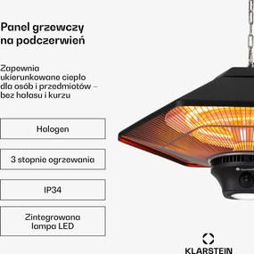 Blumfeldt Hexa 2000W Promiennik Podczerwieni Sufitowy Czarny