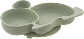 Szałwiowy silikonowy talerz dla dzieci 18x23 cm Bunny – Orion