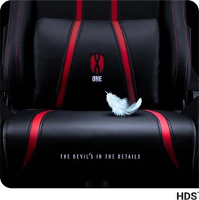 Fotel gamingowy Diablo X-One 2.0 Normal Size czarno-czerwony