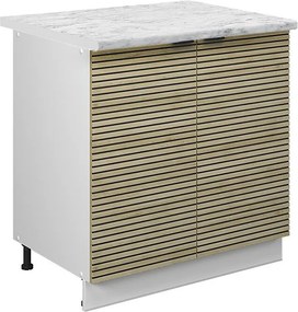 Szafka pod zlew panel dębowy 80x60x82 fame-line