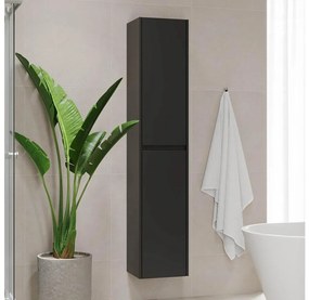 Szafka łazienkowa TRONDHEIM 174 cm czarna