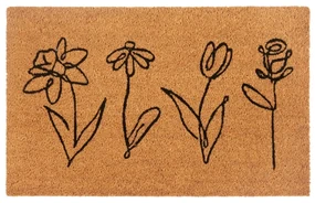Wycieraczka z włókna kokosowego 40x70 cm Wildflowers – Hanse Home