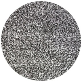 Dywan shaggy Best jednokolorowy jasny szary koło 80 cm x 80 cm