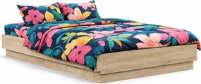 Pojedyncze łóżko z podświetleniem dąb sonoma 90x200 W2-T68