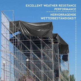 Plandeka wodoodporna PVC 2x3 m 650g/m² antracyt UV