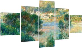Obraz - Auguste Renoir, View of Monte Carlo from Cap Martin, reprodukcje (125x70 cm)