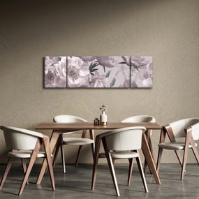 Obraz - Vintage kwiaty piwonii (170x50 cm)