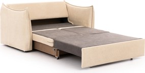 Sofa rozkładana Liliamo dwuosobowa - beżowy szenil Egon 26
