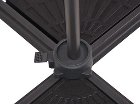 Szary parasol ogrodowy 300x300 cm Deluxe – Garden Pleasure