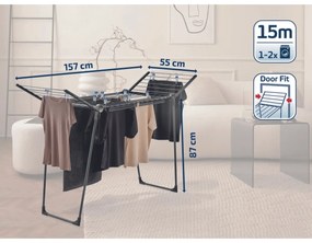 Leifheit Suszarka do ubrań  Pegasus 150 Solid Slim Black 81690