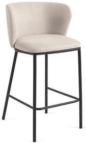 Beżowy hoker (wysokość siedziska 65 cm) Ciselia – Kave Home