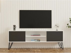 Stolik pod telewizor Hare White and Anthracite