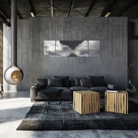 Obraz - Góry na Islandii, geometryczny kolaż (170x50 cm)