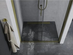 Mexen Apia drzwi prysznicowe rozsuwane 110 cm, transparent, złote - 845-110-000-50-00