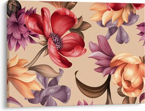 Obraz - Vintage Flowers (70x50 cm)