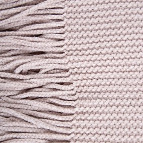 Koc szenilowy CHENILLE taupe 130x170 cm HOMLA