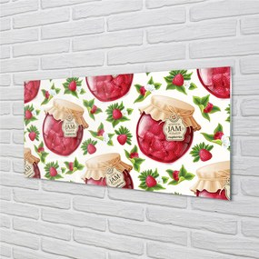 Panel szklany do Kuchni Domowe Powidła Malinowe
