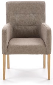 FILO fotel popielaty tradycyjny dąb miodowy / tap: Inari 23