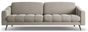 Beżowa aksamitna sofa 238 cm Nalu – Makamii