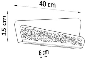 Kinkiet ALIZA biały SOLLUX  LIGHTING