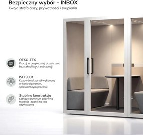 Budka akustyczna 4-osobowa Inbox, 220x122x210 cm