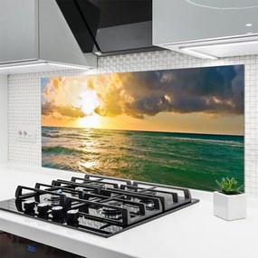 Panel Szklany Wieczorny Horyzont nad Wodą