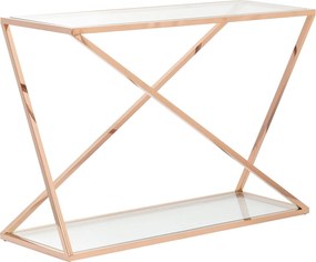 Konsola Vertigo rose gold 120x40x80cm
