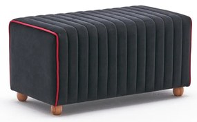 Stołek Mabel Pouf Czarny