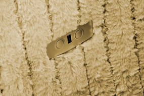 Musztardowy rozkładany fotel wypoczynkowy R5-D09