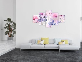 Obraz - Akwarelowa łąka (125x70 cm)