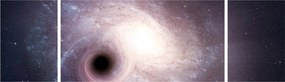Obraz - Galaktyki spiralne (170x50 cm)