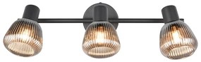 Czarna lampa punktowa ø 10 cm Tarifa – Trio
