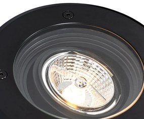 Zewnetrzna Nowoczesny zewnętrzny reflektor naziemny czarny AR70 regulowany IP65 - Delux Nowoczesny Oswietlenie zewnetrzne