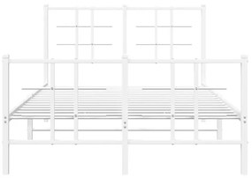 Białe industrialne łóżko metalowe 120x200 cm Zofrox