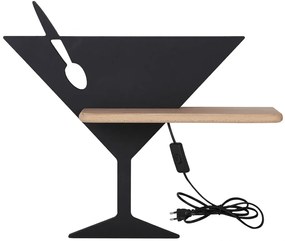 Czarny kinkiet dziecięcy kieliszek z wtyczką - 4X K057 N9-S91