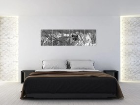 Obraz - Lis w zimie (170x50 cm)