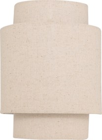 Kinkiet ścienny NAHEL tekstylny klosz w kolorze lnu, wys. 27 cm