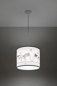 Biała lampa dziecięca Puss – Sollux